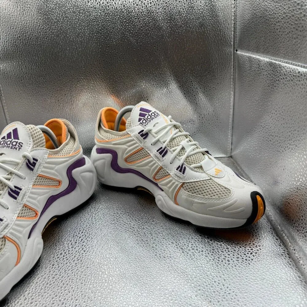 Size‎ 7.5 Adidas FYW S-97 Mens White Purple Orange Athletic Shoes EE5303